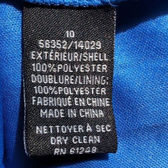 Cachet Sapphire Blue Lace Dress Large - Picture 10 of 14